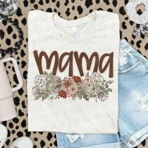 VINTAGE FLORAL MAMA - DTF TRANSFER