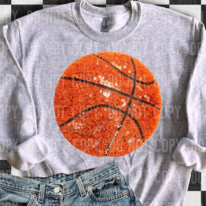 BASKETBALL FAUX YARN - DTF TRANSFER