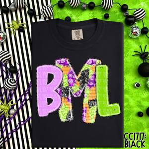HALLOWEEN NON-TRADITIONAL MONOGRAM - CUSTOM TRANSFER