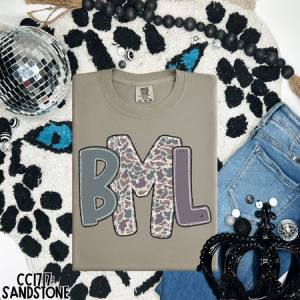 CAMO NON-TRADITIONAL MONOGRAM - CUSTOM TRANSFER