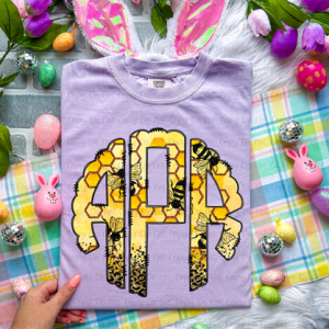 BEE LEOPARD - MONOGRAM - CUSTOM TRANSFER