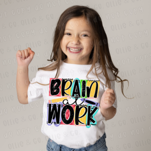BRAIN AT WORK *OLLIE & CO. EXCLUSIVE* - DTF TRANSFER