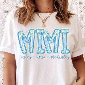 BLOOMFUL BLISS - MAMA,AUNT,GRANDMA ETC W/ KIDS NAMES - CUSTOM TRANSFER