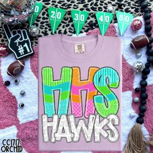 SCHOOL INITIAL BRIGHT SCHOOL SPIRIT - CUSTOM TRANSFER