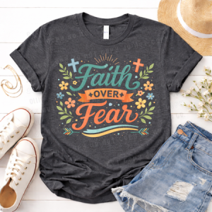 FAITH OVER FEAR FLORAL - *OLLIE & CO. EXCLUSIVE* - DTF TRANSFER