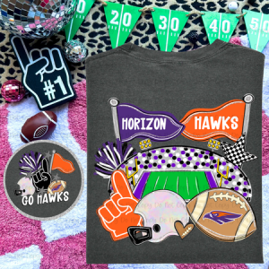 FOOTBALL STADIUM MASCOT - FRONT+BACK - CUSTOM TRANSFER