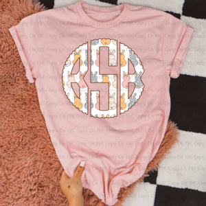 BUNNY MONOGRAM - CUSTOM TRANSFER