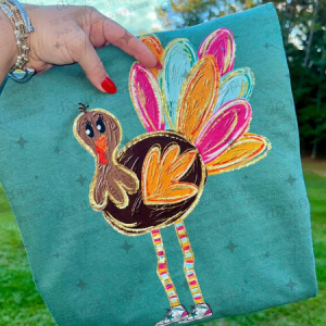 PREPPY TURKEY WITH SHOES - DTF TRANSFER