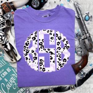 COQUETTE LEOPARD MONOGRAM - CUSTOM TRANSFER