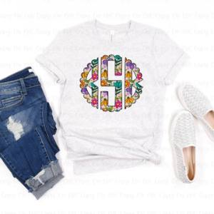 WILDFLOWERS MONOGRAM - CUSTOM TRANSFER