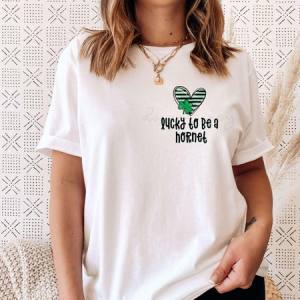 LUCKY TO BE - STRIPED HEART POCKET - CUSTOM TRANSFER