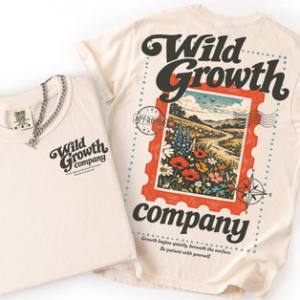 WILD GROWTH COMPANY - FRONT+BACK - DTF TRANSFER