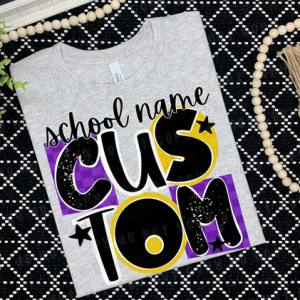 PATCHWORK SCHOOL & MASCOT - CUSTOM TRANSFER