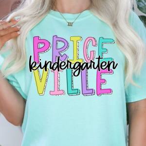 BRIGHT DALMATIAN DOTS SCHOOL W/ GRADE - CUSTOM TRANSFER