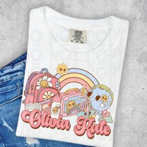 GROOVIEST SCHOOL SUPPLIES W/ NAMES - CUSTOM TRANSFER