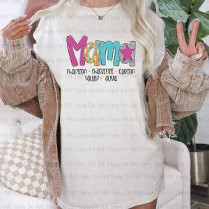 POPPY MAMA,AUNT,GRANDMA ETC W/ KIDS NAMES - CUSTOM TRANSFER