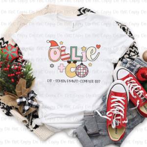 RETRO CHRISTMAS - BUSINESS NAMES - CUSTOM TRANSFER