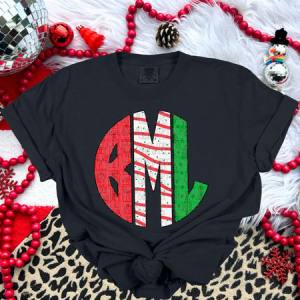 CHRISTMAS TREE MONOGRAM - CUSTOM TRANSFER