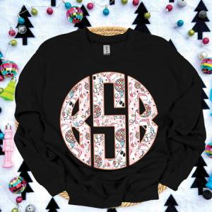 GHOSTY CHRISTMAS MONOGRAM - CUSTOM TRANSFER