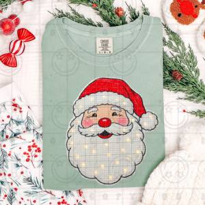 FAUX LIGHT UP SANTA - DTF TRANSFER