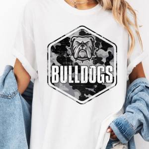 BLACK CAMO GRUNGE MASCOT - CUSTOM TRANSFER