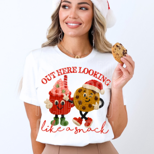 OUT HERE LOOKING LIKE A SNACK - FAUX YARN - DTF TRANSFER