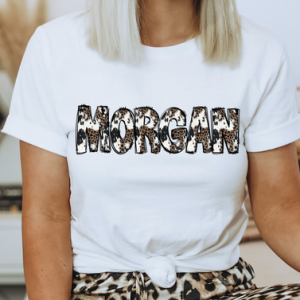 COWHIDE LEOPARD NAMES - CUSTOM TRANSFER