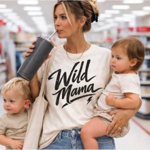 WILD MAMA BLACK - *OLLIE & CO. EXCLUSIVE* - DTF TRANSFER