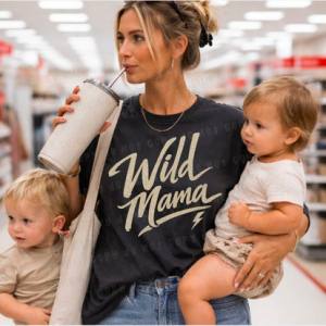 WILD MAMA CREAM - *OLLIE & CO. EXCLUSIVE* - DTF TRANSFER