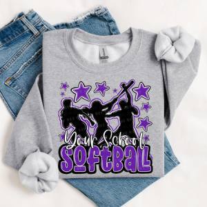 HAND DRAWN SOFTBALL - MOCKUP ONLY