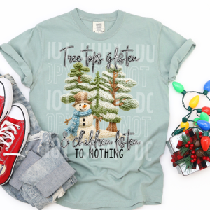 TREE TOPS GLISTEN - FAUX YARN - DTF TRANSFER