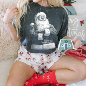 SANTA ARMS CROSSED - DTF TRANSFER