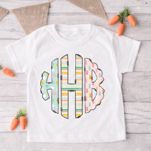 EASTER MONOGRAM - CUSTOM TRANSFER