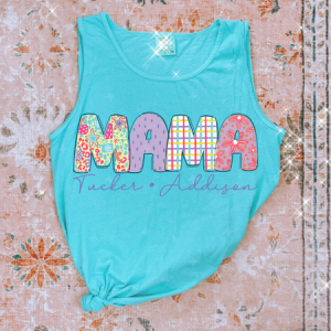 SCRIBBLE BRIGHTS - MAMA,AUNT,GRANDMA ETC W/ KIDS NAMES - CUSTOM TRANSFER