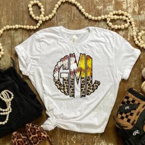 BASEBALL/SOFTBALL MONOGRAM - CUSTOM TRANSFER