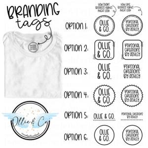 BRANDING TAGS - CUSTOM TRANSFER