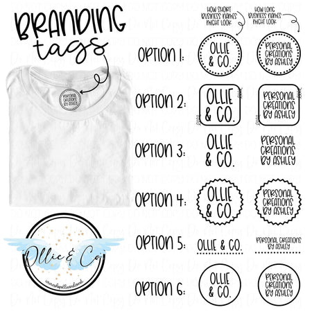 BRANDING TAGS - CUSTOM TRANSFER