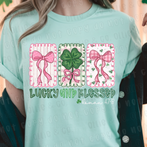 LUCKY AND BLESSED - DTF TRANSFER