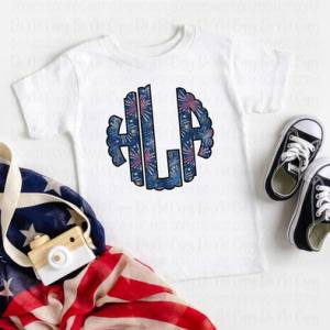 FIREWORK MONOGRAM - CUSTOM TRANSFER