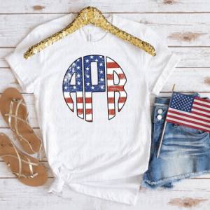 FLAG MONOGRAM - CUSTOM TRANSFER