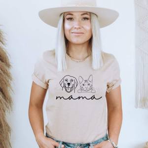 DOG & CAT TITLE W/ PORTRAIT OUTLINE - CUSTOM TRANSFER