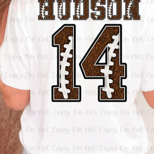 FOOTBALL MAMA - 12" BACK ONLY - CUSTOM TRANSFER