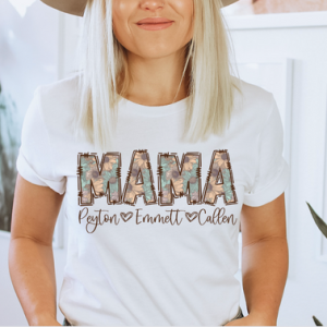 RETRO SUNFLOWER - MAMA,AUNT,GRANDMA ETC W/ KIDS NAMES - CUSTOM TRANSFER
