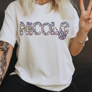 MULTICOLORED SKELLIE NAMES - CUSTOM TRANSFER