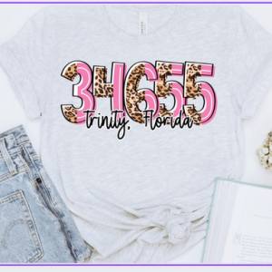 LEOPARD AND PINK ZIP CODE - CUSTOM TRANSFER