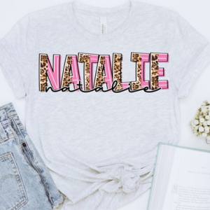 PINK LEOPARD NAMES - CUSTOM TRANSFER