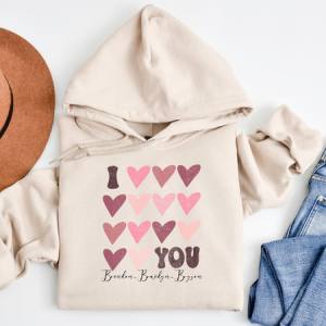 I HEART YOU W/ KIDS NAME - CUSTOM TRANSFER