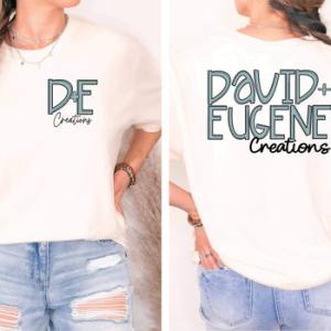 BLUE THEME - BUSINESS NAMES - FRONT+BACK - CUSTOM TRANSFER