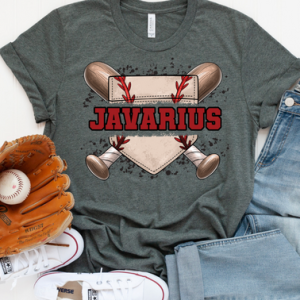 GRUNGE BASEBALL NAMES - CUSTOM TRANSFER