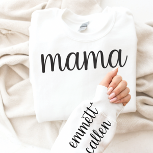 MINIMALIST TITLE W/ KIDS NAME ON SLEEVE - CUSTOM TRANSFER